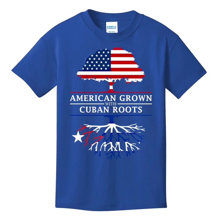 American Grown With Cuban Roots Cute Gift Cuba Gift Kids T-Shirt