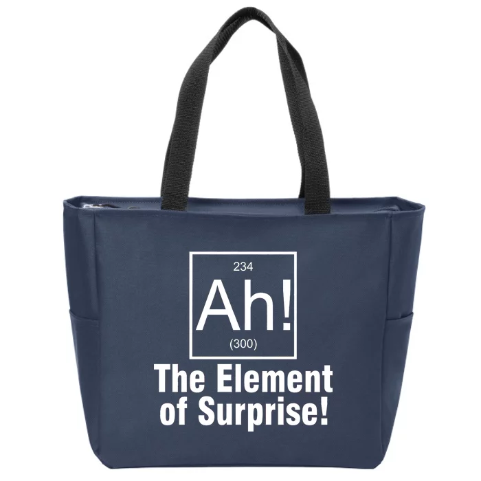 Ah! The Element Of Surprise Zip Tote Bag