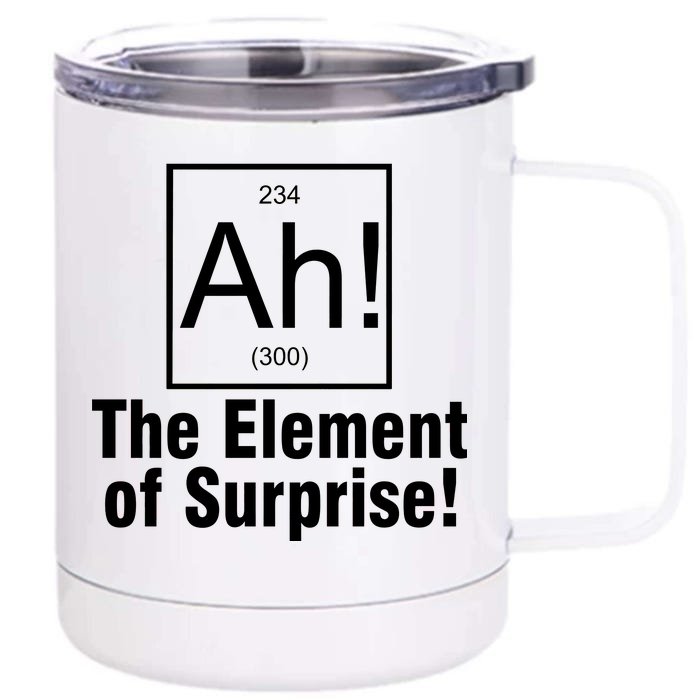 Ah! The Element Of Surprise Front & Back 12oz Stainless Steel Tumbler Cup