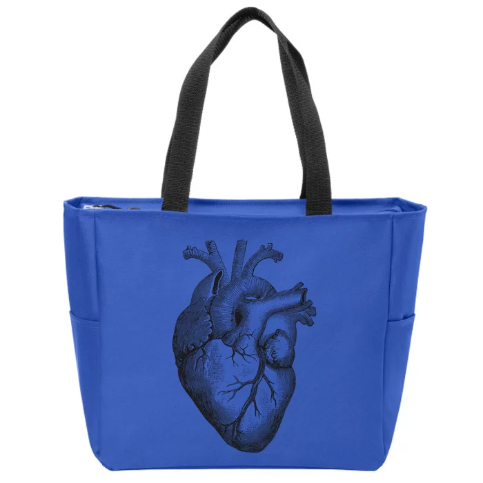 Anatomical Heart (1) Zip Tote Bag