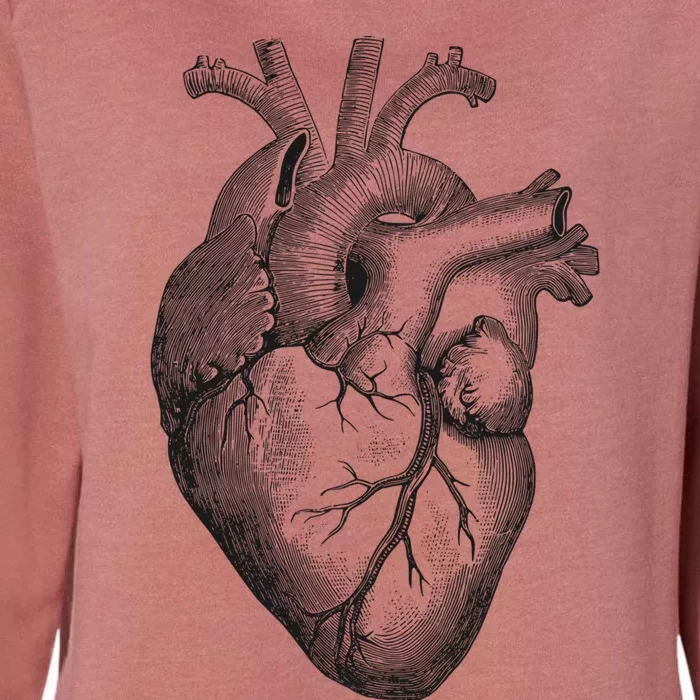 Anatomical Heart (1) Womens California Wash Sweatshirt