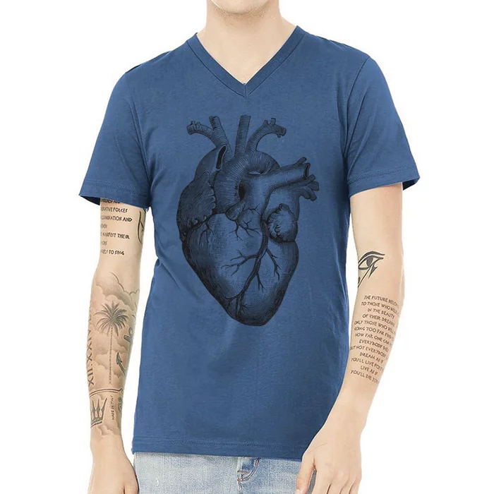 Anatomical Heart (1) V-Neck T-Shirt