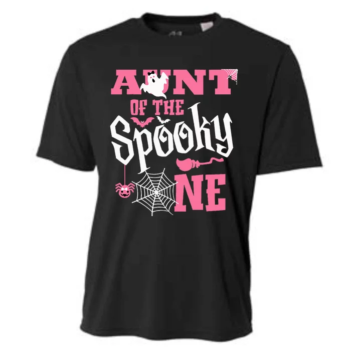 Aunt Halloween 1st Birthday Matching Family Spooky One Cooling Performance Crew T-Shirt