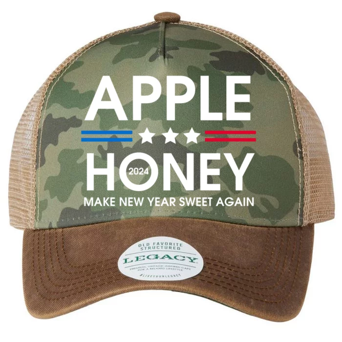 Apple Honey 2024 Make New Year Sweet Again Rosh Hashanah Legacy Tie Dye Trucker Hat