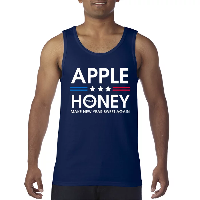 Apple Honey 2024 Make New Year Sweet Again Rosh Hashanah Tank Top