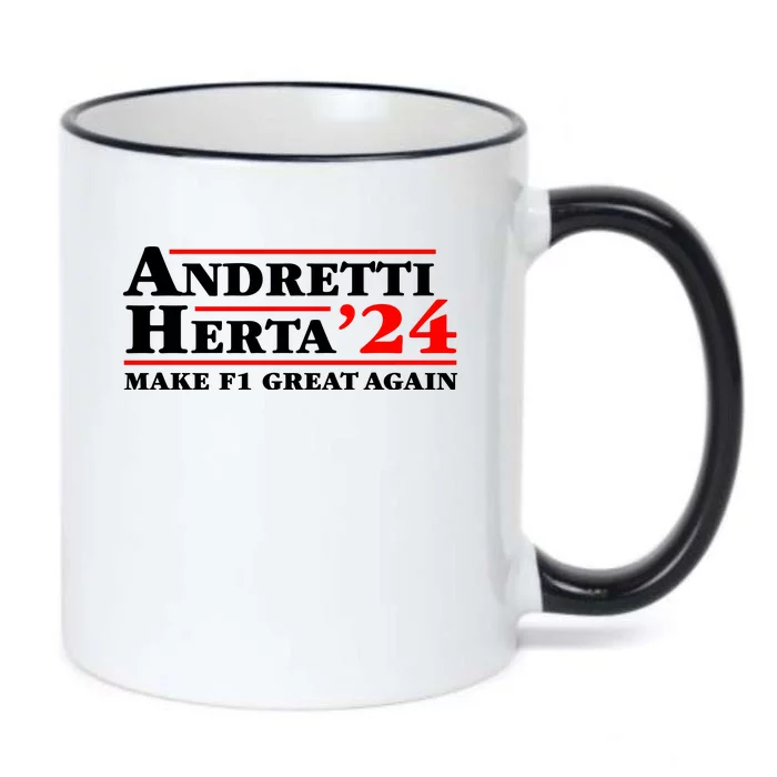 Andretti Herta 2024 Funny Indy Racing Black Color Changing Mug