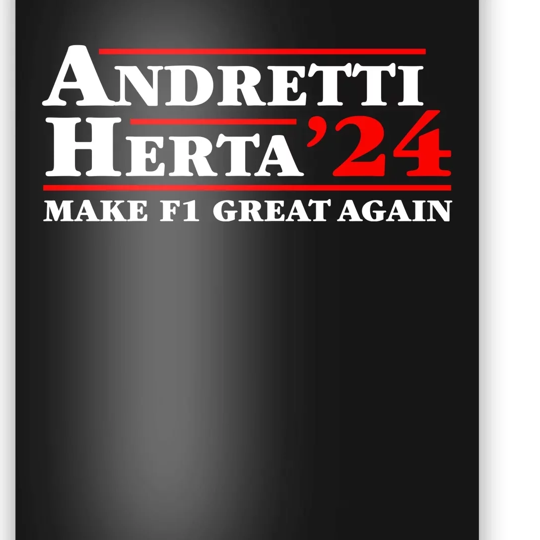 Andretti Herta 2024 Funny Indy Racing Poster