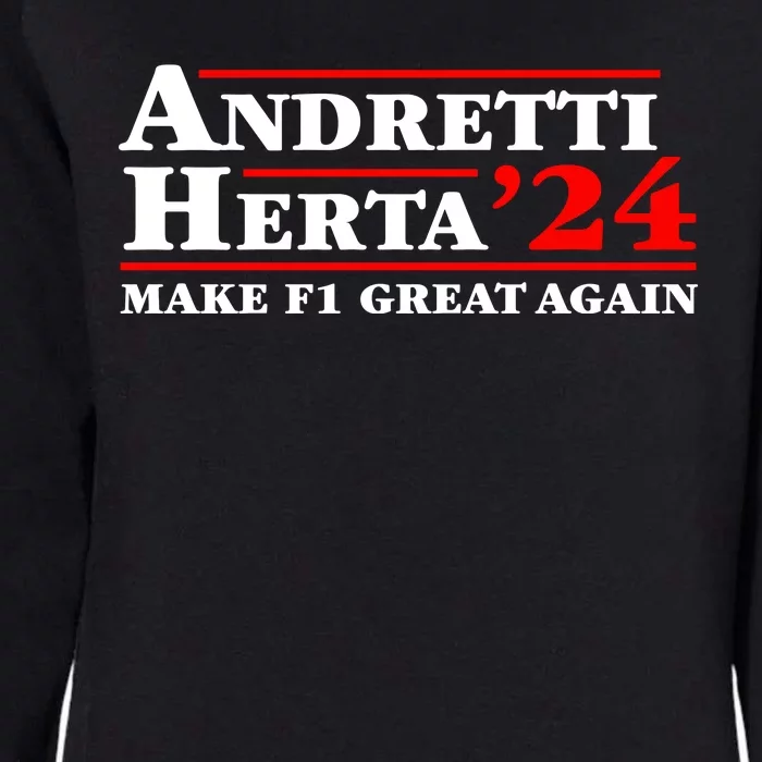 Andretti Herta 2024 Funny Indy Racing Womens California Wash Sweatshirt