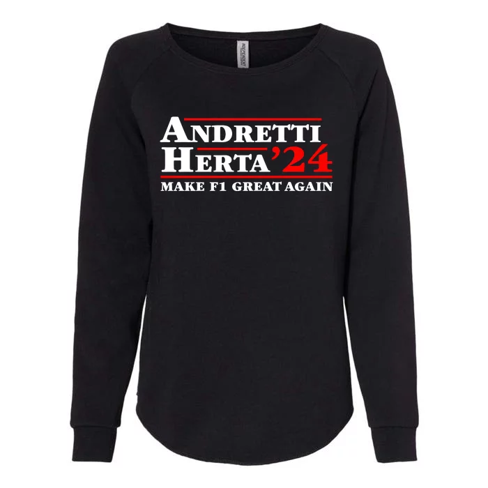 Andretti Herta 2024 Funny Indy Racing Womens California Wash Sweatshirt