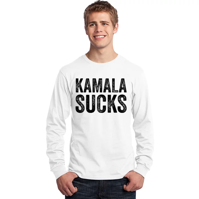 Anti Harris 2024 Kamala Sucks Long Sleeve Shirt