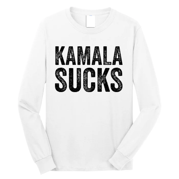 Anti Harris 2024 Kamala Sucks Long Sleeve Shirt