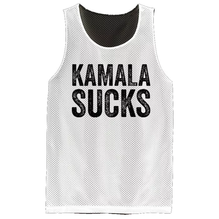 Anti Harris 2024 Kamala Sucks Mesh Reversible Basketball Jersey Tank