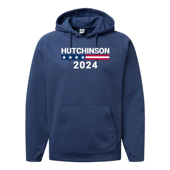 Asa Hutchinson 2024 Hutchinson For Presidential Election Performance Fleece Hoodie