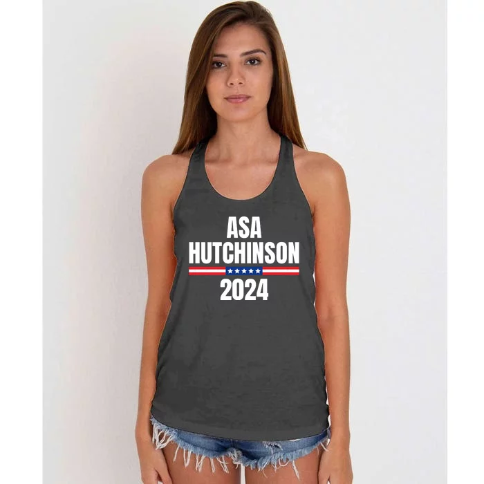 Asa Hutchinson 2024 For President Women's Knotted Racerback Tank