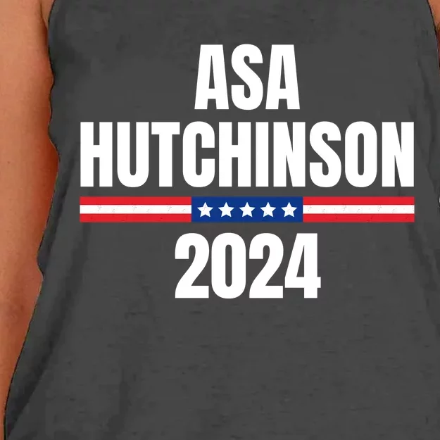 Asa Hutchinson 2024 For President Women's Knotted Racerback Tank