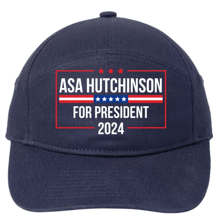 Asa Hutchinson 2024 For President 7-Panel Snapback Hat