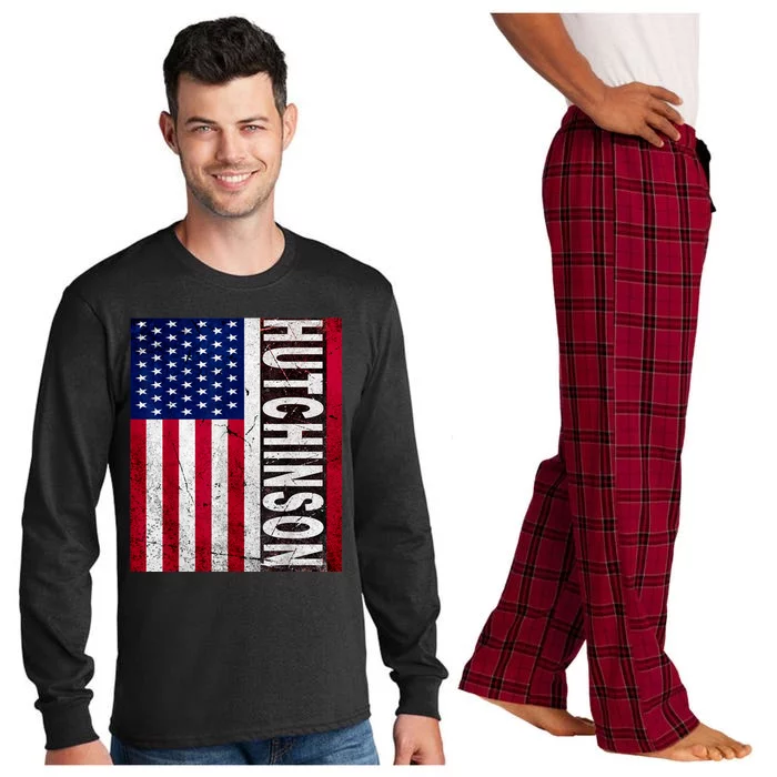 Asa Hutchinson 2024 President American Flag Long Sleeve Pajama Set