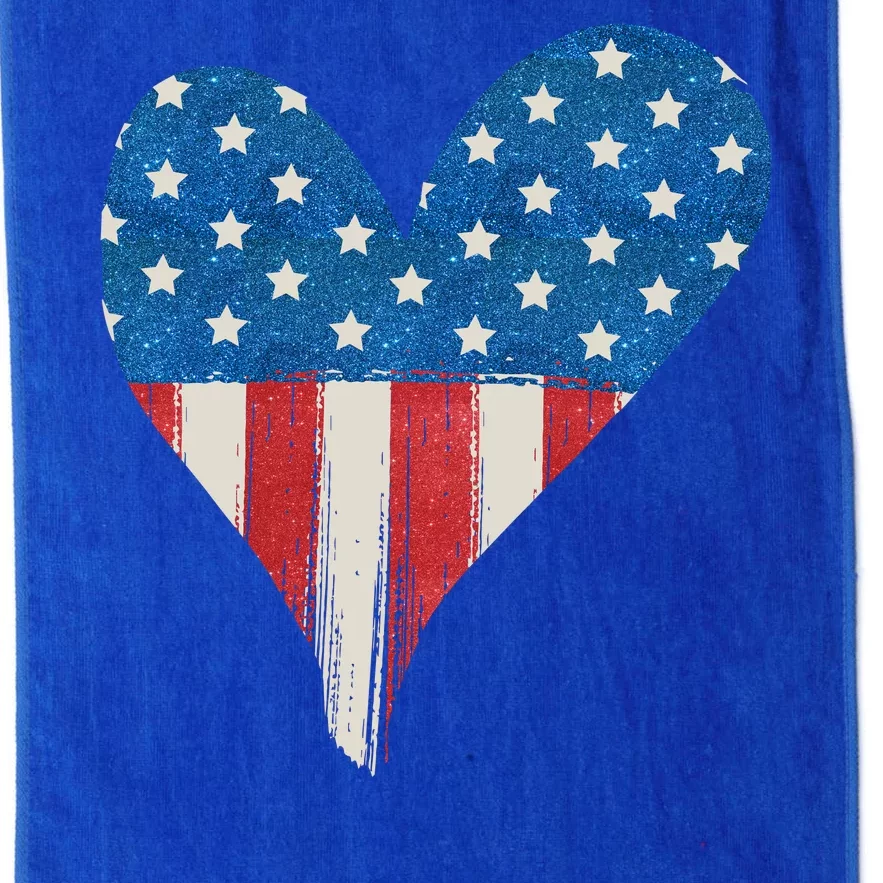 America Heart 4th Of July Platinum Collection Golf Towel