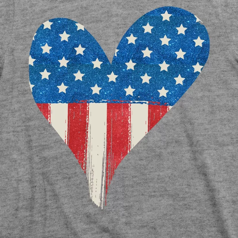 America Heart 4th Of July T-Shirt