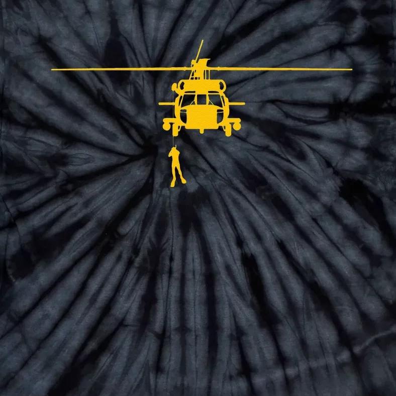 Awesome H 60 Helicopter Search And Rescue SAR Tie-Dye T-Shirt