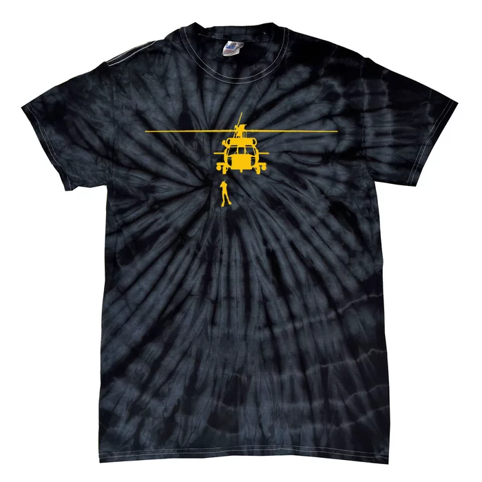 Awesome H 60 Helicopter Search And Rescue SAR Tie-Dye T-Shirt