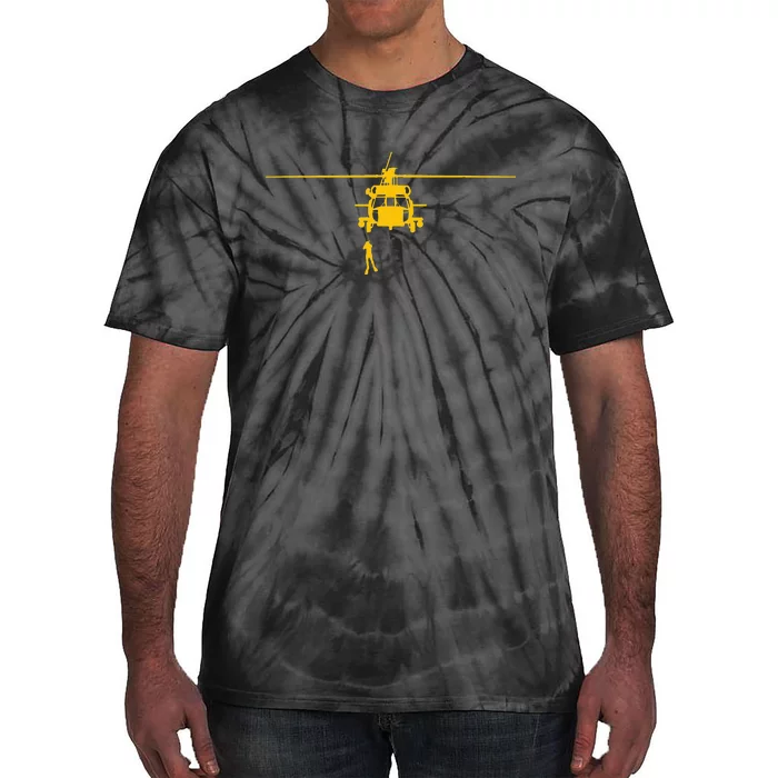 Awesome H 60 Helicopter Search And Rescue SAR Tie-Dye T-Shirt