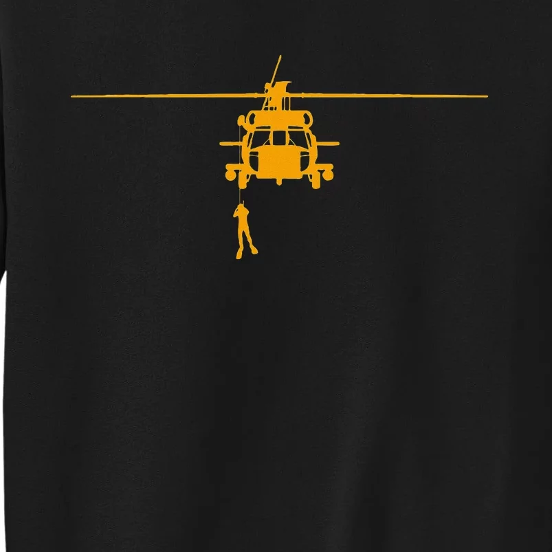 Awesome H 60 Helicopter Search And Rescue Sar Design Tall Sweatshirt