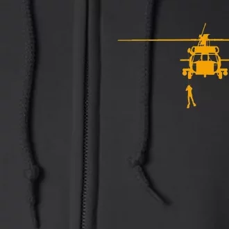 Awesome H 60 Helicopter Search And Rescue Sar Design Full Zip Hoodie