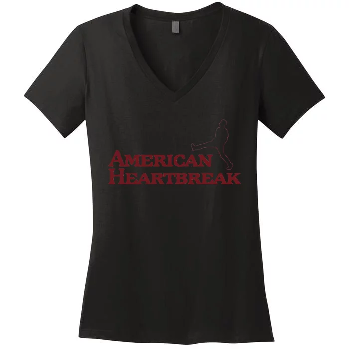 american heartbreak Women's V-Neck T-Shirt