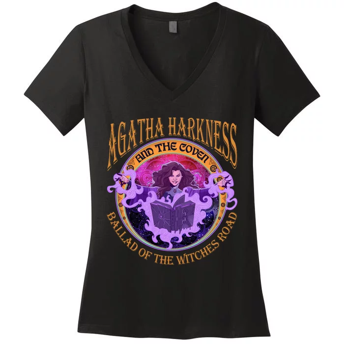 Agatha Harkness And The Coven Ballad Witches Road Agatha Harkness Women's V-Neck T-Shirt