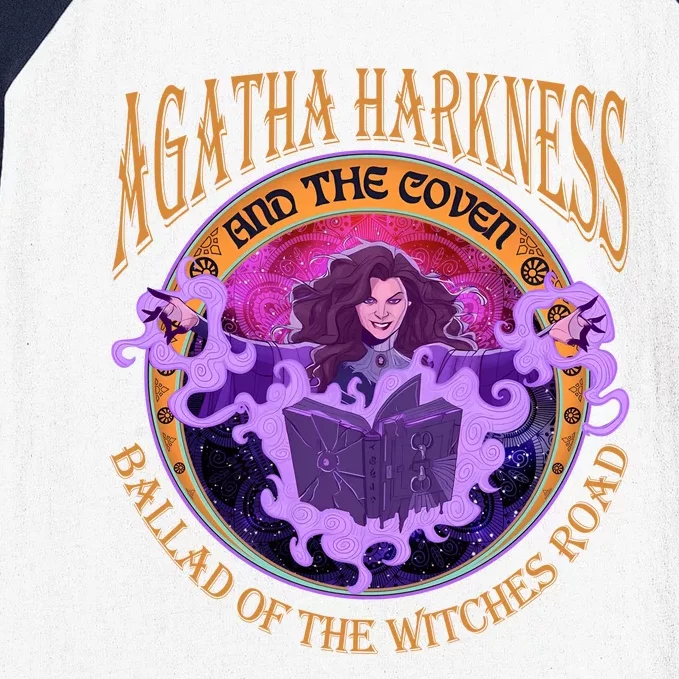 Agatha Harkness And The Coven Ballad Witches Road Agatha Harkness Baseball Sleeve Shirt