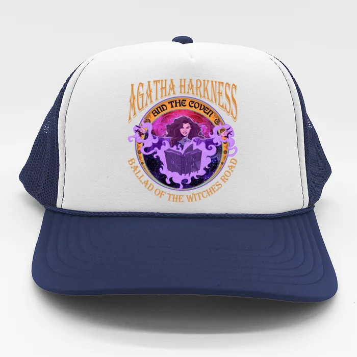 Agatha Harkness And The Coven Ballad Witches Road Agatha Harkness Trucker Hat