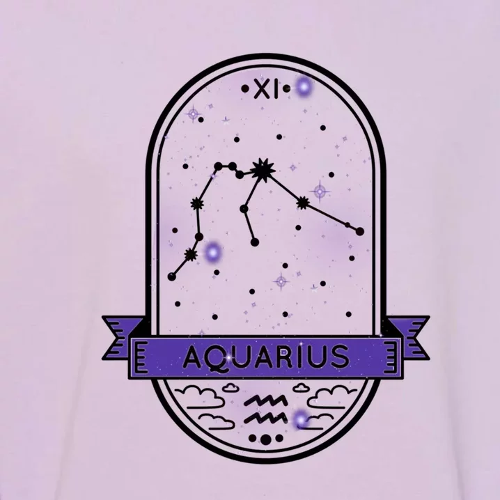 Aquarius Horoscope Astrology Gift Garment-Dyed Sweatshirt