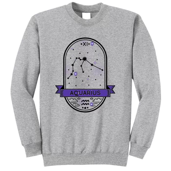 Aquarius Horoscope Astrology Gift Tall Sweatshirt