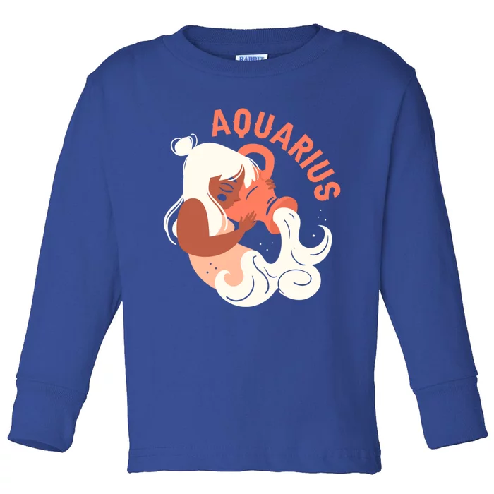 Aquarius Horoscope Astrology Water Bearer Meaningful Gift Toddler Long Sleeve Shirt