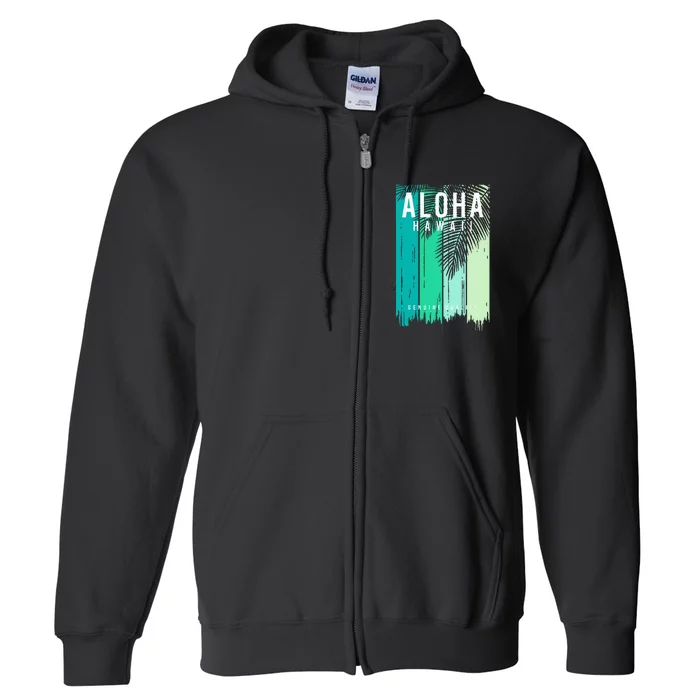 Aloha Hawaii Full Zip Hoodie