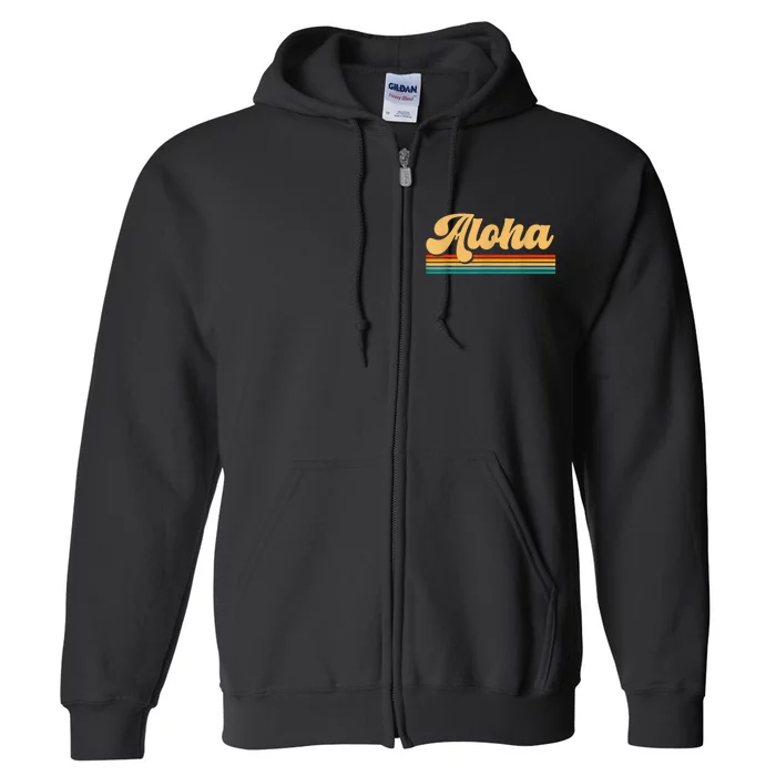 Aloha Hawaii Full Zip Hoodie