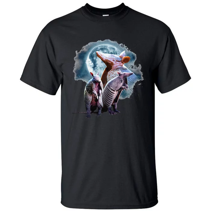 Armadillos Howling At The Moon Funny Armadillo Tall T-Shirt