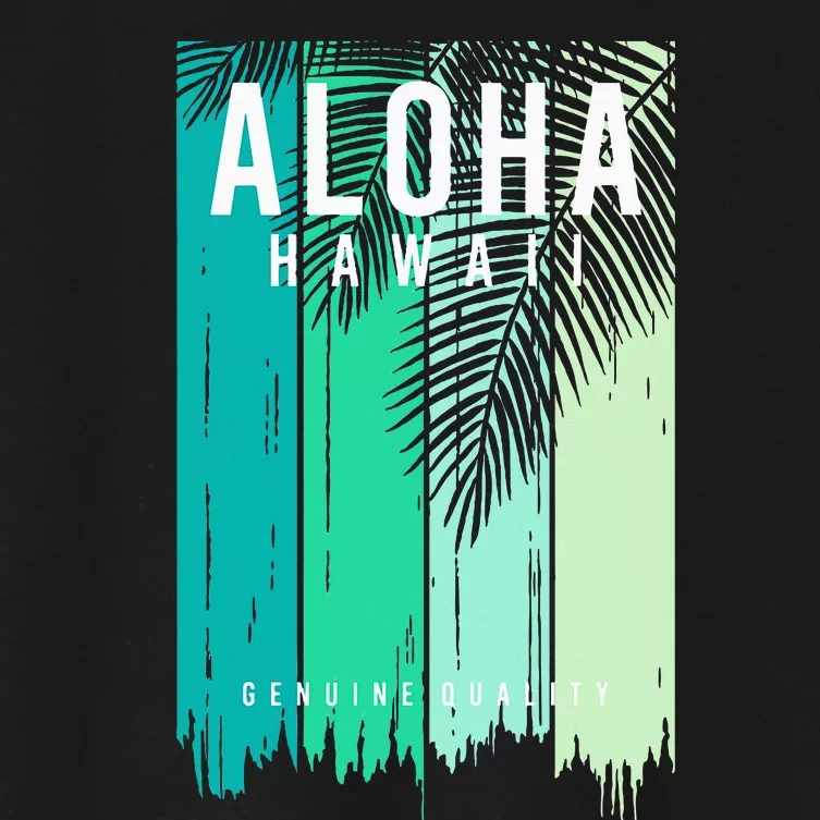 Aloha Hawaii Women's Crop Top Tee