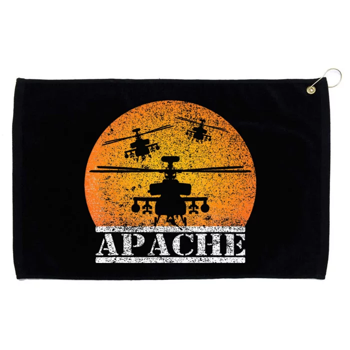 Apache Helicopter AH64 Attack Helicopters Pilot Sunset Grommeted Golf Towel