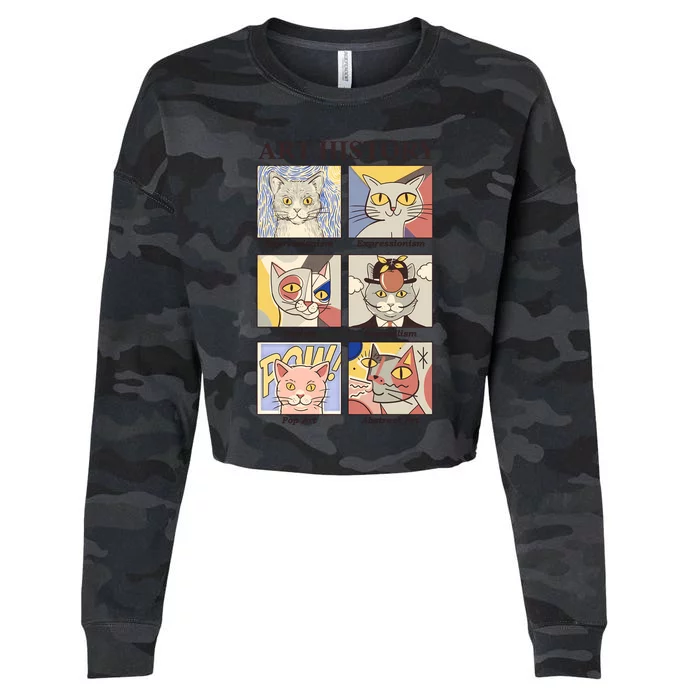 Art History Cropped Pullover Crew