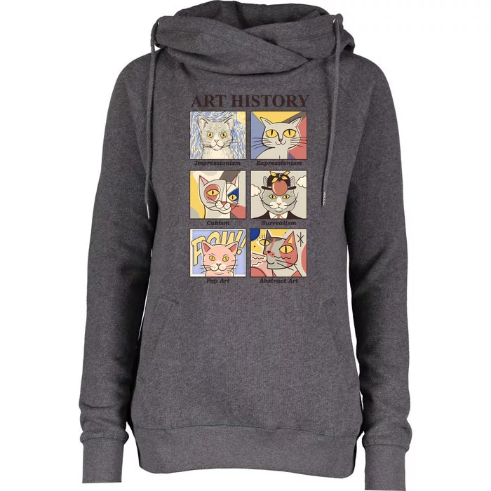 Art History Womens Funnel Neck Pullover Hood