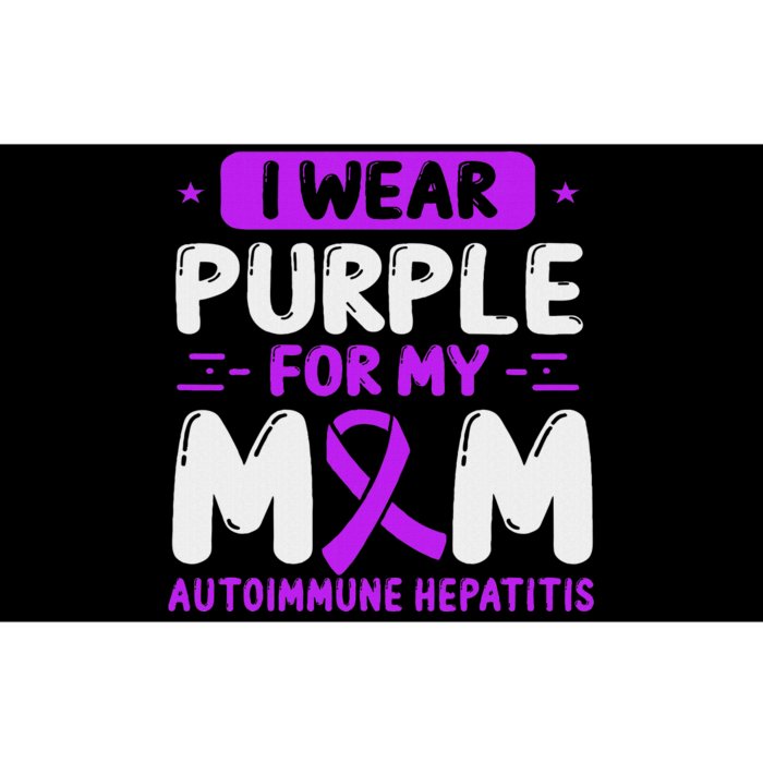 Autoimmune Hepatitis Awareness Mom Purple Ribbon Mama Mother Bumper Sticker