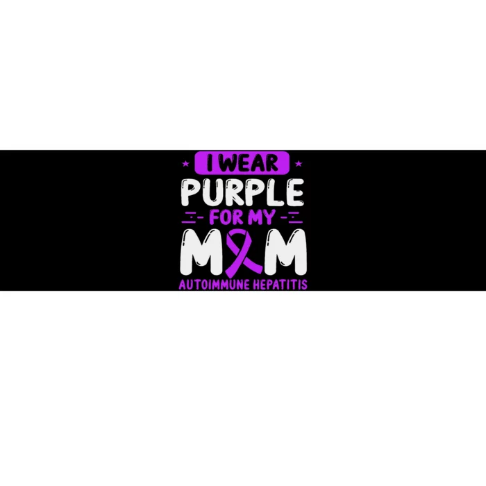 Autoimmune Hepatitis Awareness Mom Purple Ribbon Mama Mother Bumper Sticker