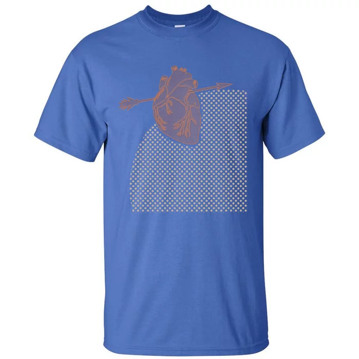 Anatomical Heart Abstract Art Bohemian Arrow Heart Love Great Gift Tall T-Shirt