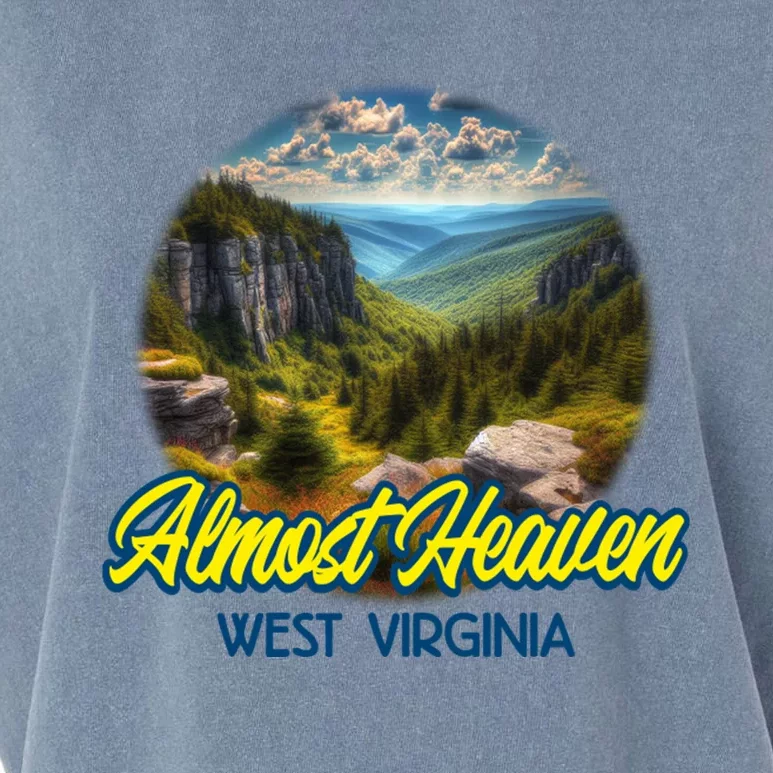 Almost Heaven Garment-Dyed Women's Muscle Tee