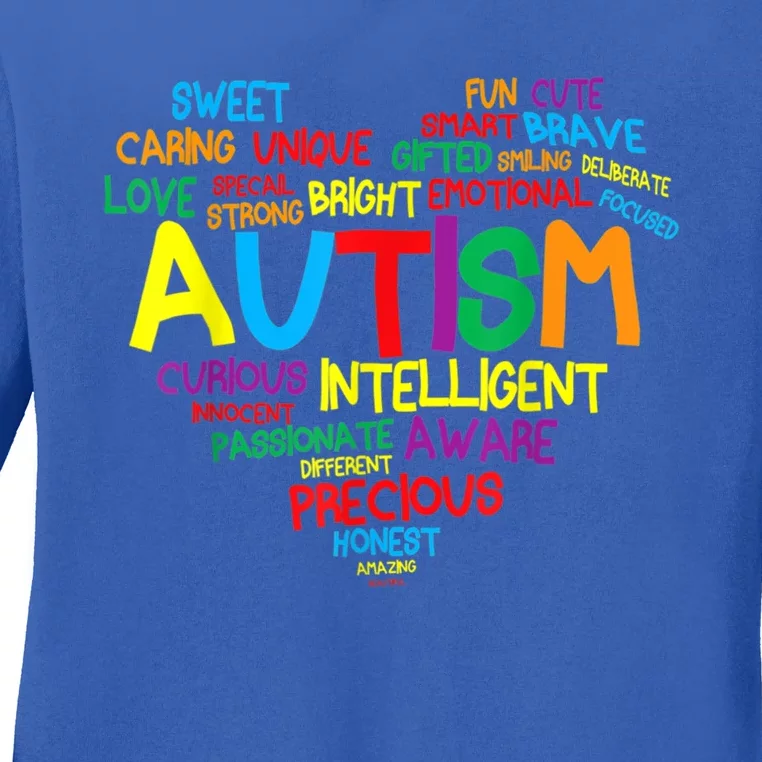 Autism Heart Autism Awareness Proud Autism Mom Family Gift Ladies Long Sleeve Shirt