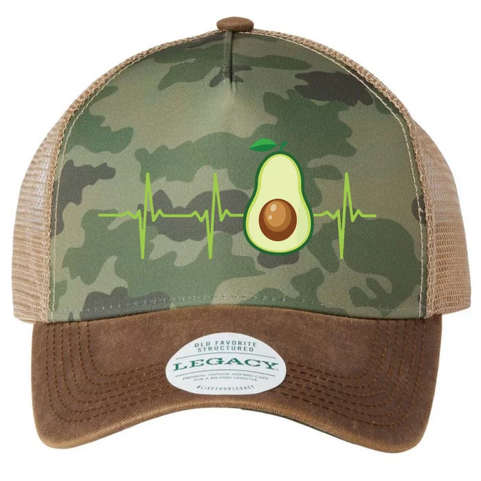 Avocado Heartbeat Avocado Gift Vegan Women Legacy Tie Dye Trucker Hat