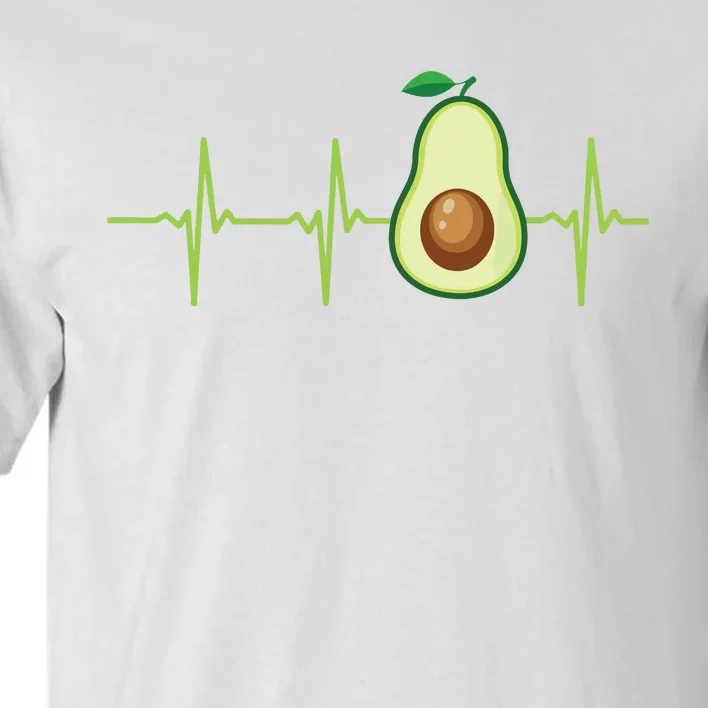 Avocado Heartbeat Avocado Gift Vegan Women Tall T-Shirt