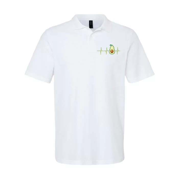 Avocado Heartbeat Avocado Gift Vegan Women Softstyle Adult Sport Polo